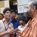 A student participant interacting with His Holiness